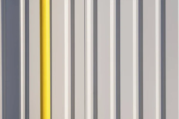 White Yellow Metal Wall Texture Background Modern Building Wall Metal — Stock Photo, Image