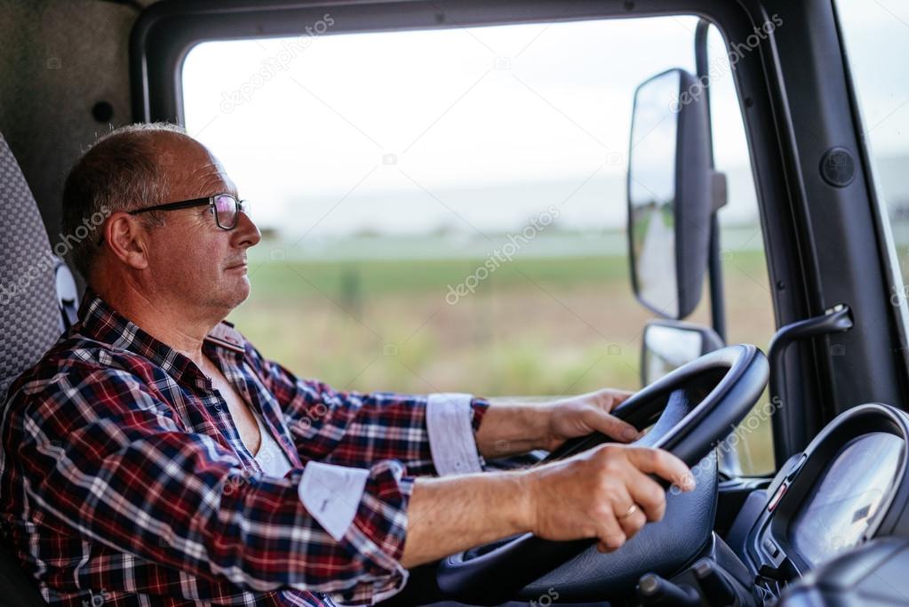 Senior truck driver