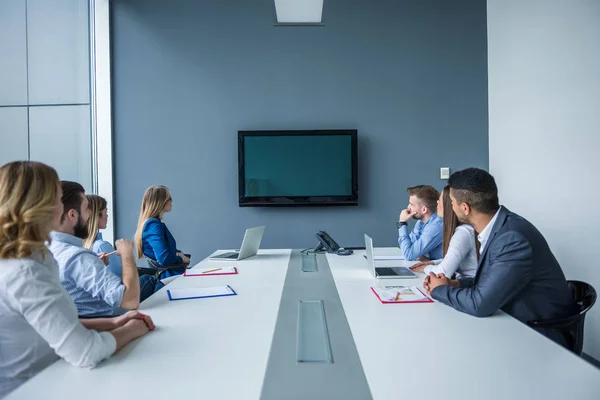 Working in a conference room — Stock Photo, Image