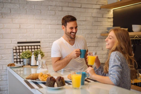 Having a breakfast — Stock Photo, Image