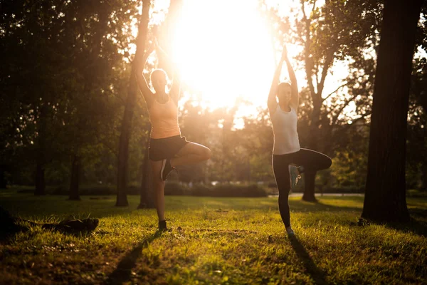 Fitness času venku — Stock fotografie