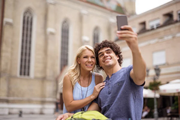 Прийняття за selfie — стокове фото