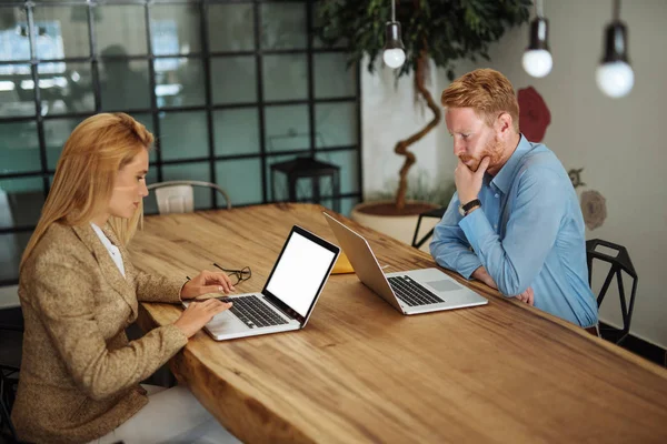 Busy colleagues in the office — Stock Photo, Image