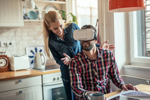 Mundo de realidad virtual — Foto de Stock