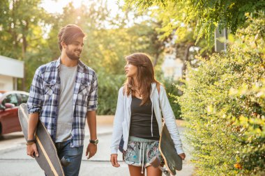 Bir oudoor rekreasyon sahip