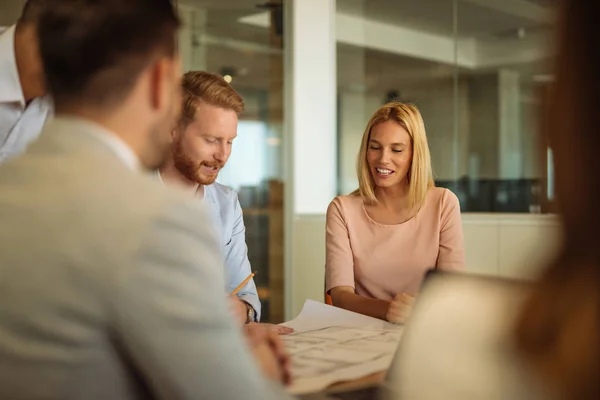 Getting ready to launch their new project in the morning — Stock Photo, Image