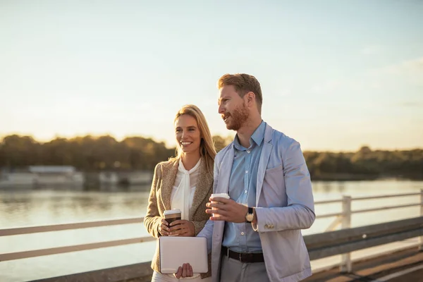 Koffie en werk — Stockfoto