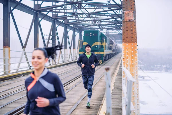 Morgon träningsrutin — Stockfoto