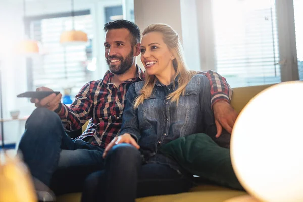 Hora de la película en casa — Foto de Stock