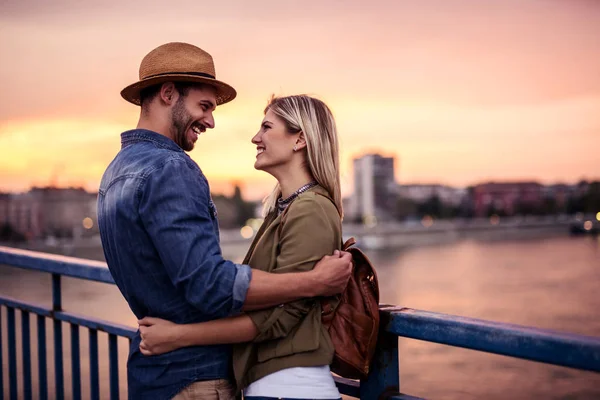 Estoy tan feliz de que estés a mi lado — Foto de Stock