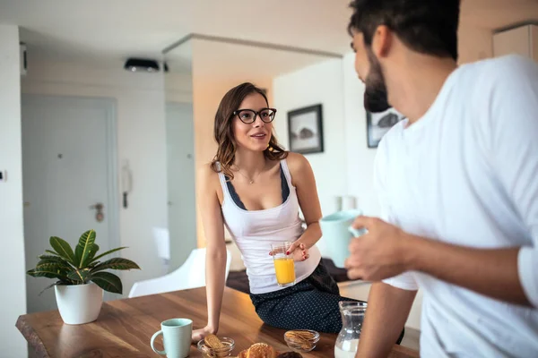 The perfect way to start the day is with you! — Stock Photo, Image