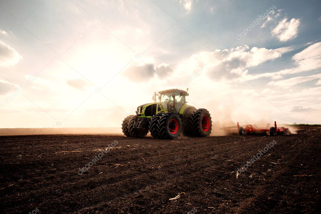 Tractor on a field