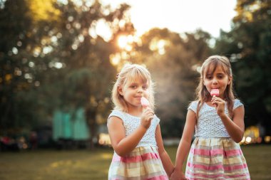 Enjoying an icecream