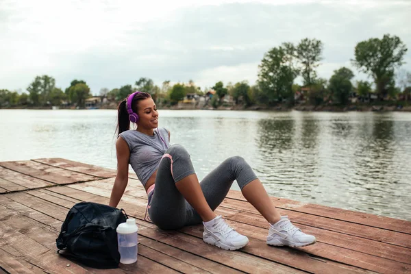 Pauze is belangrijk dus als de training — Stockfoto