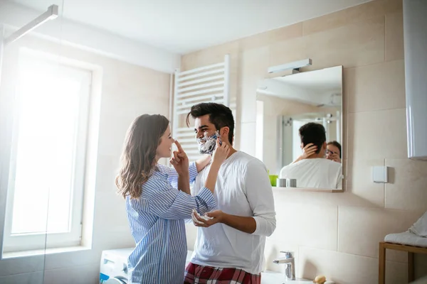 Morgon preparat är mycket roligare med dig — Stockfoto