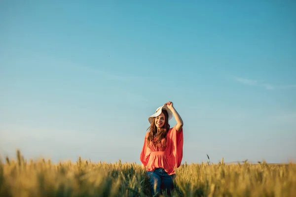 Loving de frisse lucht! — Stockfoto