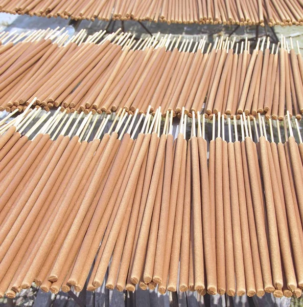 Joss sticks factory closeup in Taiwan . — Stock Photo, Image