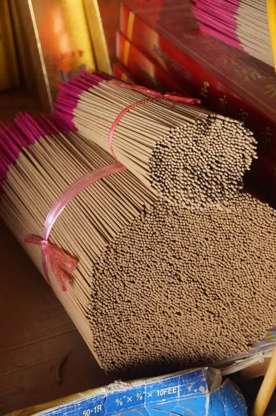 Joss sticks factory closeup in Taiwan . — Stock Photo, Image