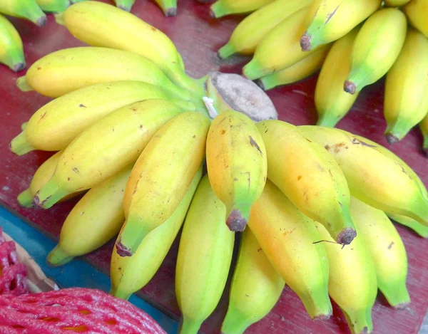 En banch av bananer närbild — Stockfoto