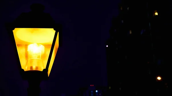 Street Lantern Low Light Color — Stock Photo, Image