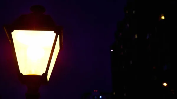 Street Lantern Low Light Color — Stock Photo, Image