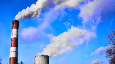 Beyaz arka plan üzerinde pis duman,