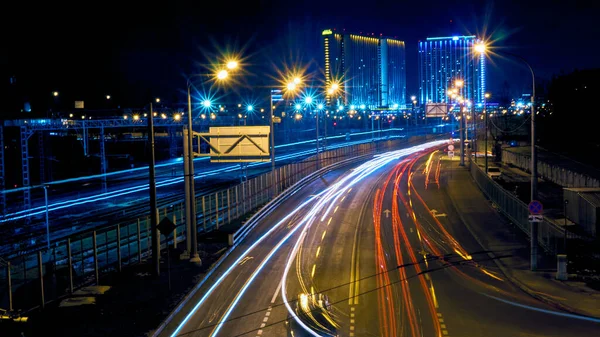 Long exposure on the highway low light