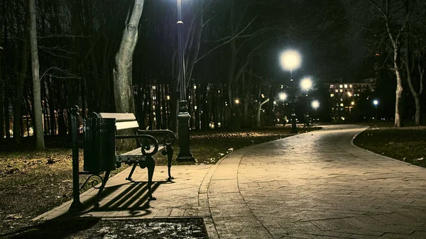 Moskova 'daki Lilac Park' ın boş akşam sokakları