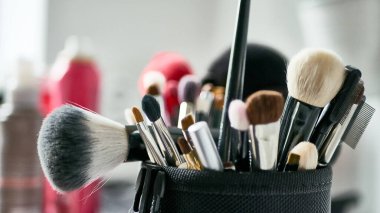 makro makyaj fırçaları renk yumuşak odak