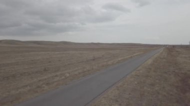 Kazakistan 'daki bir insansız hava aracının videosu.