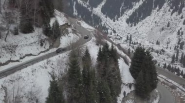 Kazakistan 'daki bir insansız hava aracının videosu.