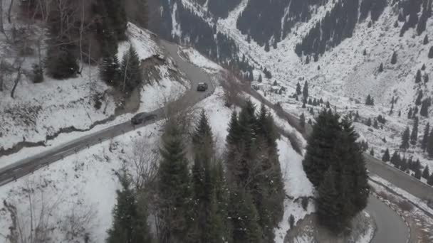 Video einer Drohne in den Bergen Kasachstans — Stockvideo