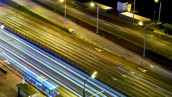 long exposure on the highway low light