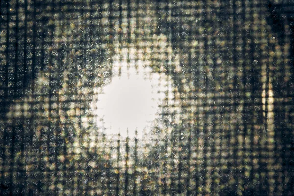 Textura Sol Brilha Através Vidro Sujo — Fotografia de Stock