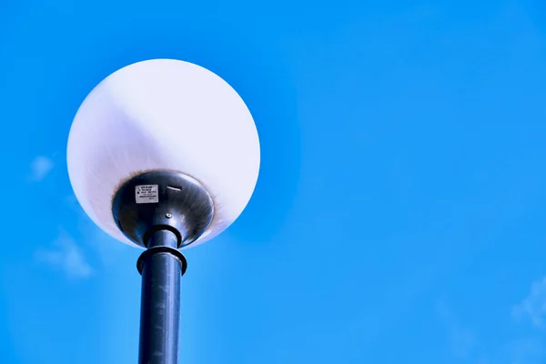 Lanterna Rotonda Contro Colore Del Cielo — Foto Stock