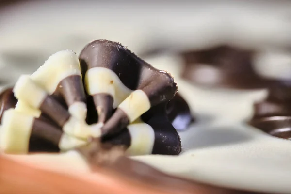 Cukrászati Minta Makró Torta Színén — Stock Fotó