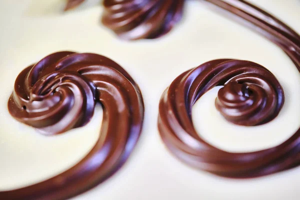 초콜릿 매크로로 과자용 — 스톡 사진