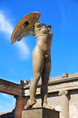 Antik şehir, Pompeii, İtalya görüntülenen Modern heykel sanat