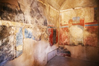 Pompei, İtalya: Antik Roma surları fresko resimler