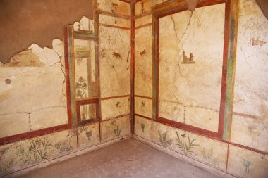 Pompei, İtalya: Antik Roma surları fresko resimler