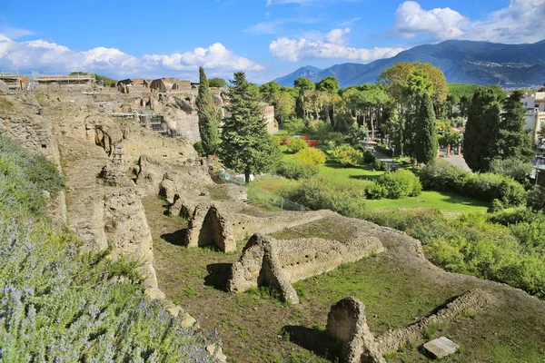 Ruïnes Van Oude Stad Pompeii Verwoest Door Vulkanische Uitbarsting Van — Stockfoto