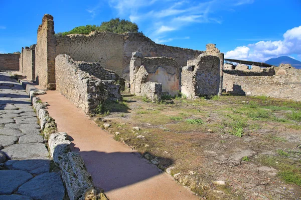 古代都市ポンペイの遺跡 ヴェスヴィオ山の火山噴火によって破壊 イタリア — ストック写真