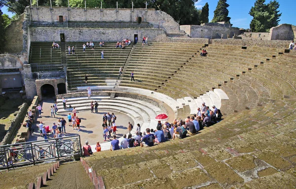 Pompei Olaszország Október 2016 Teatro Grande Nagy Színház Pompeii Nápoly — Stock Fotó