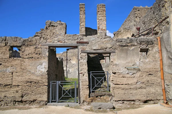 Ruins Ancient City Pompeii Destroyed Vulcanic Eruption Vesuvio Mountain Italy — Stock Photo, Image