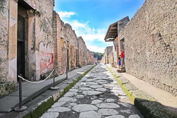 Ruïnes Van Oude Stad Pompeii Verwoest Door Vulkanische Uitbarsting Van — Stockfoto