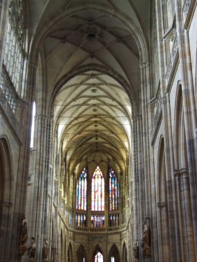 Prag Katolik Katedrali 'nin mahzenleri.