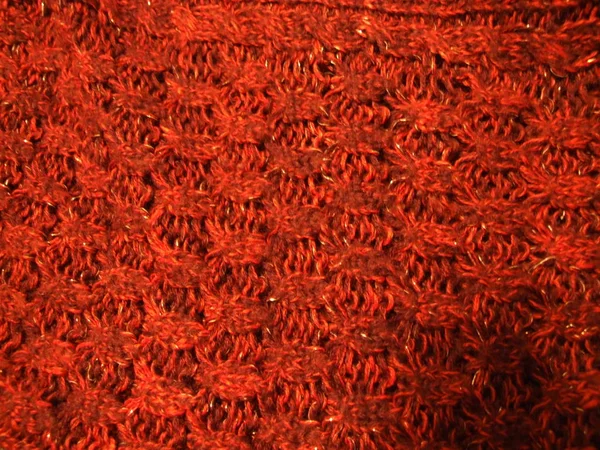 Duży Sweter Dzianiny Czerwony — Zdjęcie stockowe
