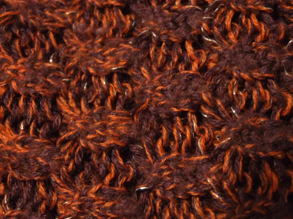大针织红毛衣 — 图库照片