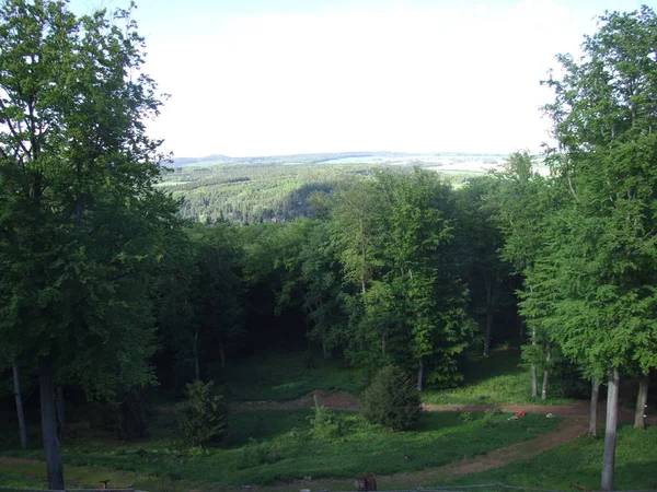 Letní Prostor Panorama Polí České Republiky — Stock fotografie