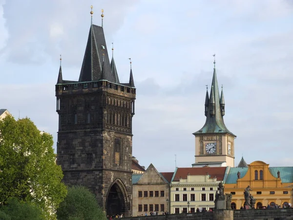 Torre Del Ponte Della Città Vecchia Praga — Foto Stock